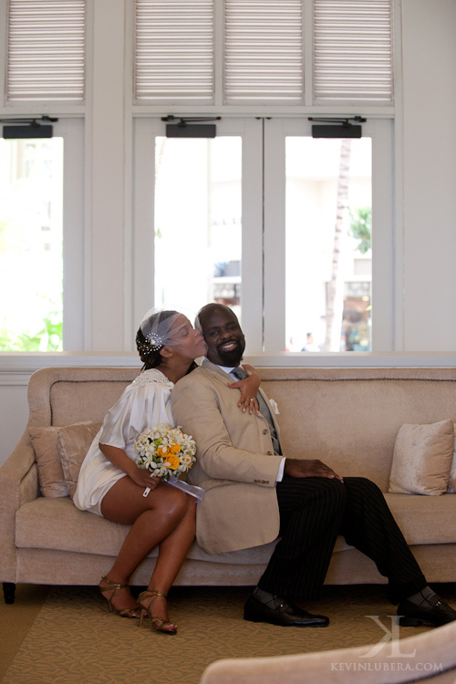 hawaii bride & groom